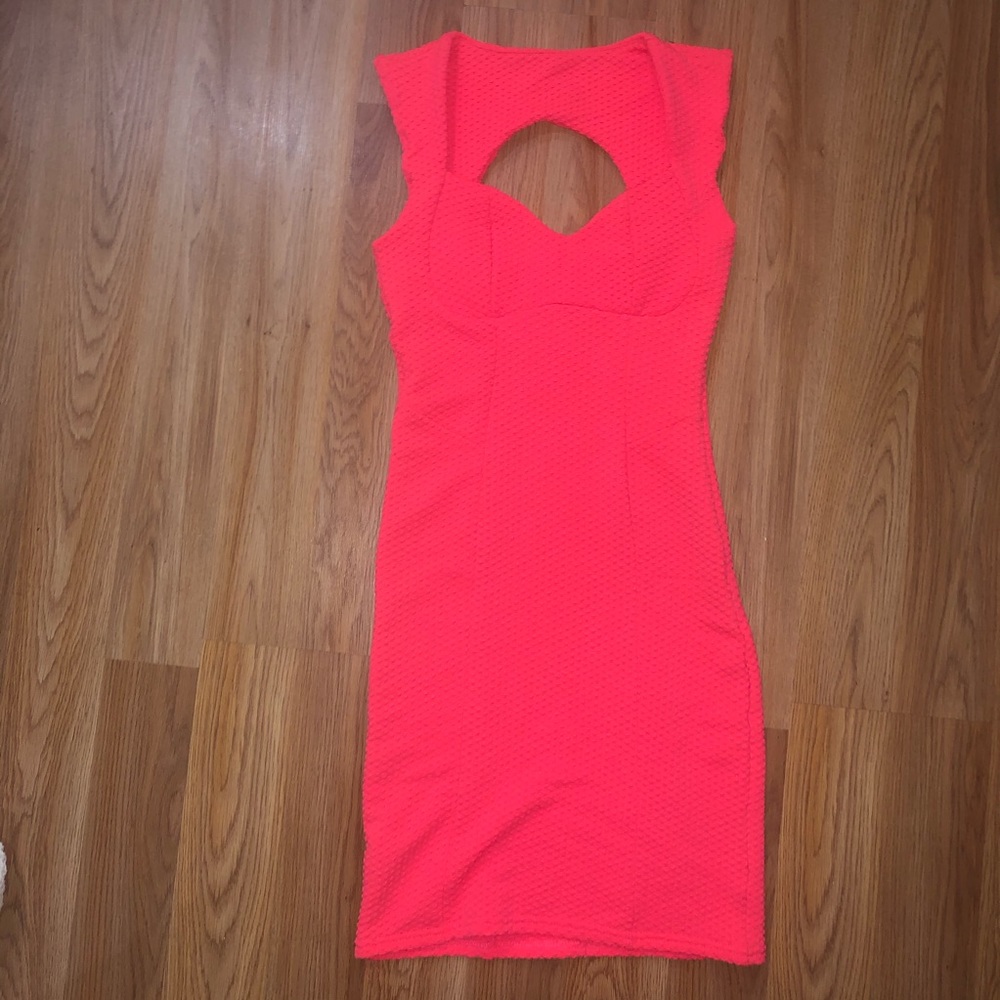 Top shop neon pink body con